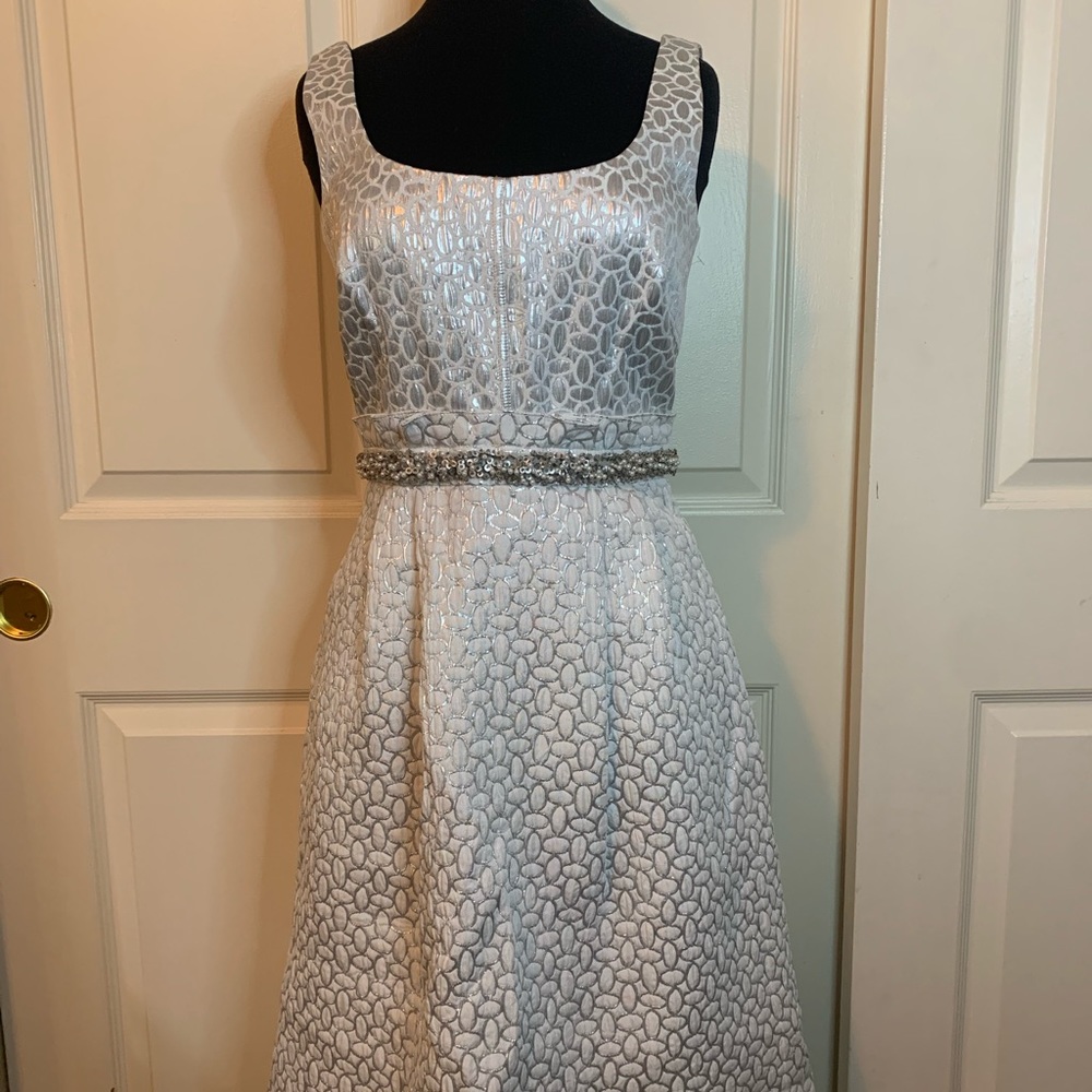 Silver & White dress